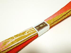 リサイクル　和装小物　帯締め　金糸　正絹　手組　高麗組
